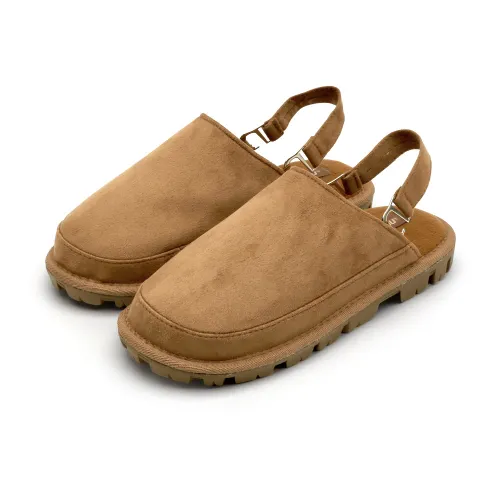 스트랩 스웨이드 방한슬리퍼