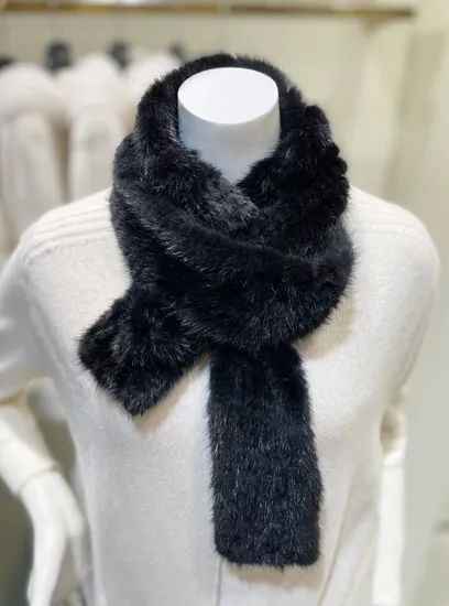 예본모피 밍크니팅 기본머플러