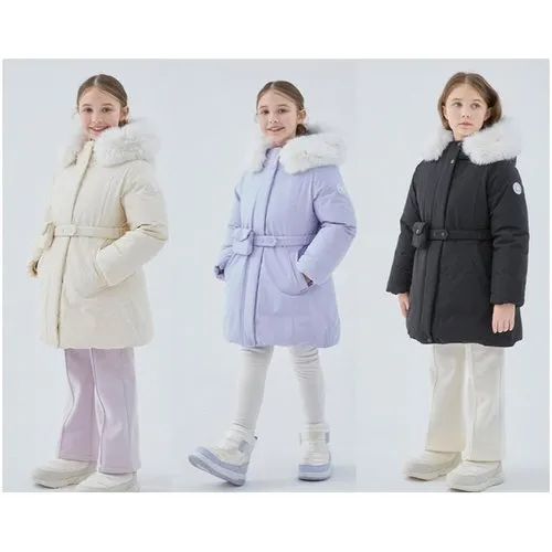 네파키즈 코트형 벨트 덕다운자켓 95