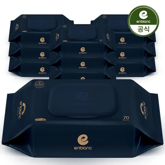 앙블랑 물티슈 고평량 네오 네이비 20팩