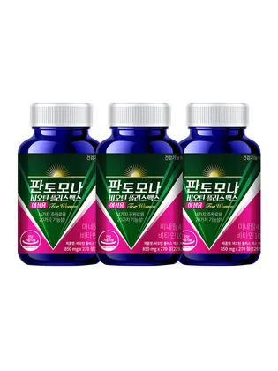 판토모나 비오틴 플러스 맥스 여성용 탈모영양제 270정 3박스 135일분