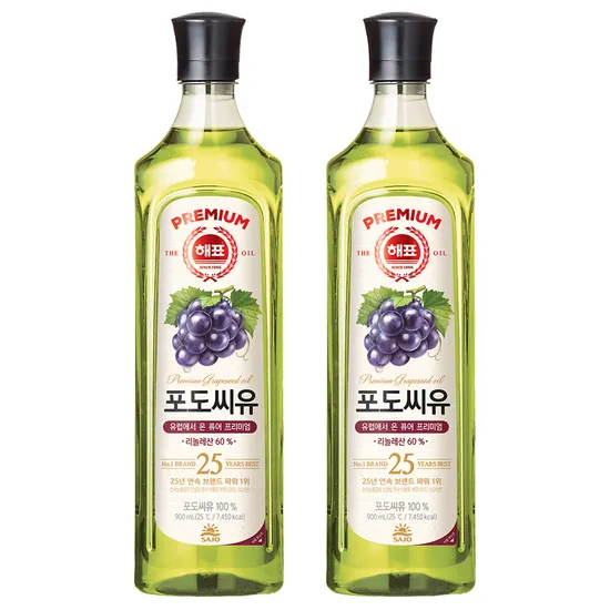 해표 포도씨유 900ml 2개