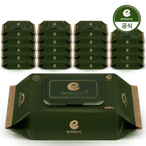 앙블랑 물티슈 82평량 카키 20팩