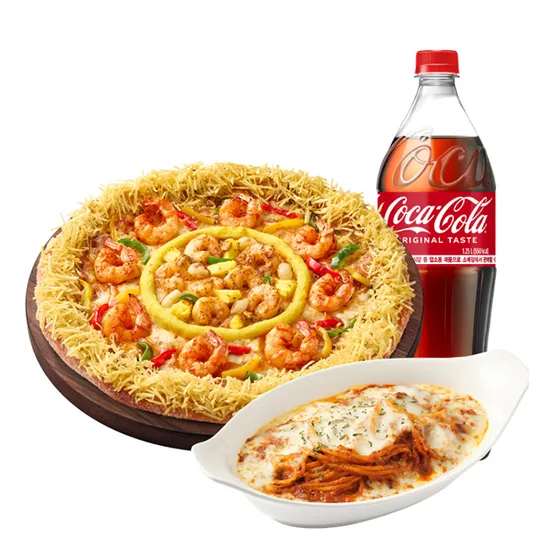 피자헛 더블 쉬림프 크런치 L 리치치즈파스타 콜라 1.25L 포장전용