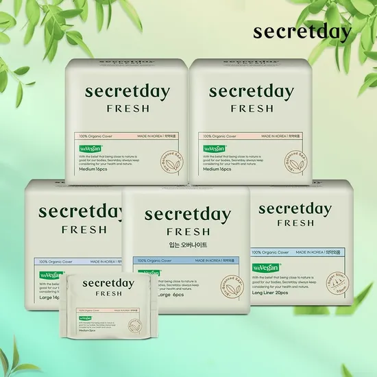 시크릿데이 중형 16개 2팩 대형 14개 1팩 체험팩 증정품