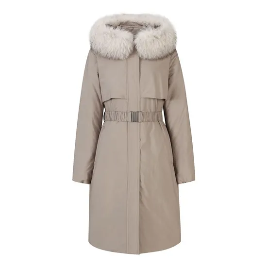 베스띠벨리 폭스 퍼 하프넥 덕다운 패딩