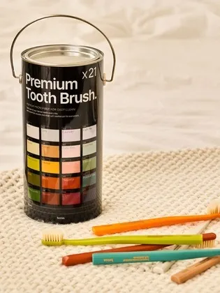 헤트라스 프리미엄 이중미세모 파스텔 칫솔 21개