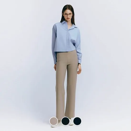 지오다노 풀밴딩 스트레이트팬츠 S사이즈