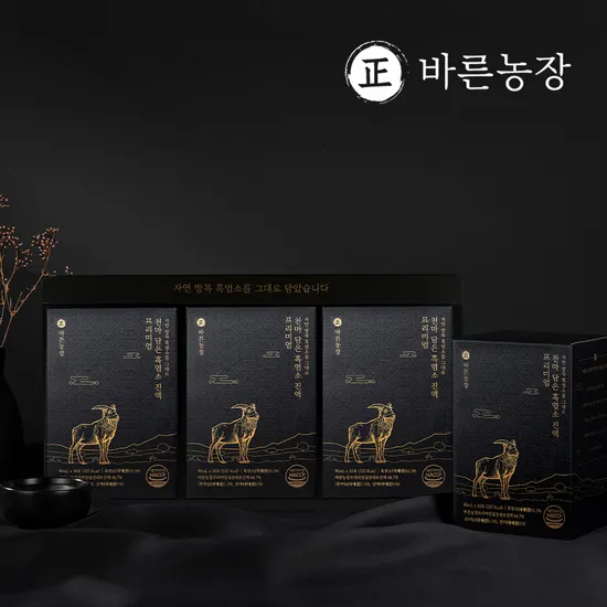 바른농장 흑염소진액 엑기스 1세트 30포