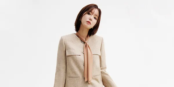 베스띠벨리 틸블루 니트카라 덕다운 퀼팅 점퍼