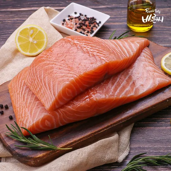 딥스킨 생연어 전체부위 1kg