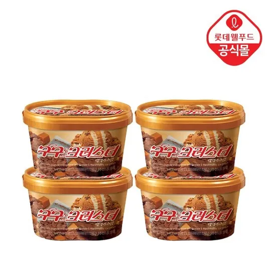 롯데 구구 크러스트 660ml 4개