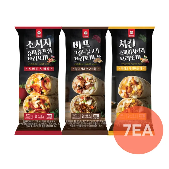 천일식품 브리또 3종 120g 7개