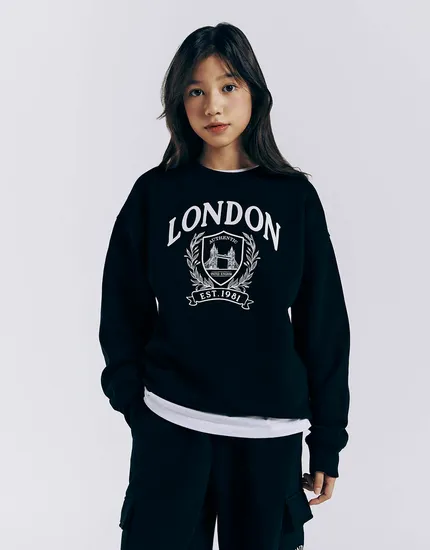 주니어 기모 맨투맨