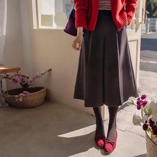 안감기모 쫀득신축 치마팬츠