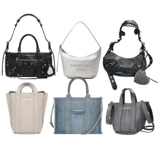 발렌시아가 케이트 레더 토트백 르 카골 XS