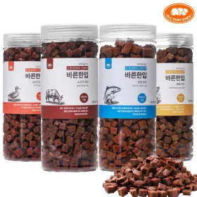 바른한입 져키 부드러운 강아지간식 1kg 4가지맛 외 다양