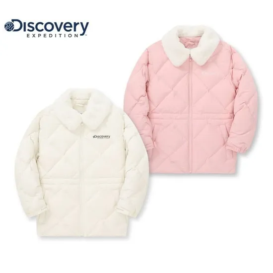 디스커버리 키즈 여아 덕다운 경량미드패딩 89,290원