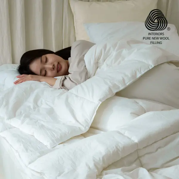 60분러시 플로라 워싱 메리노 호주산 양모이불