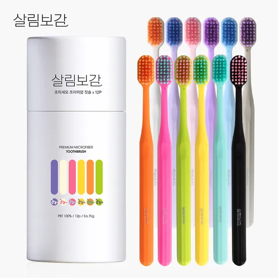 살림보감 초미세모 칫솔 12개