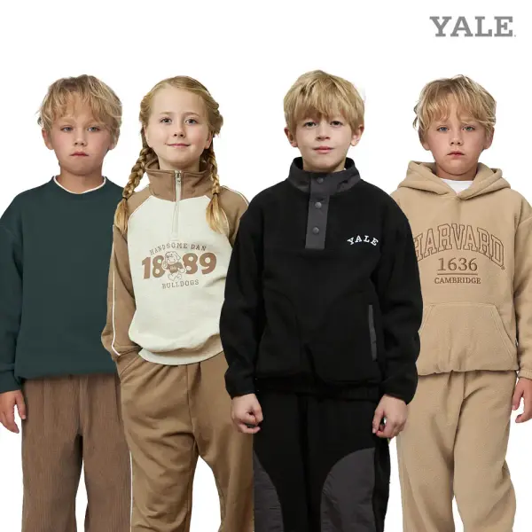 예일키즈 하버드키즈 기모의류 셋업 맨투맨 후드