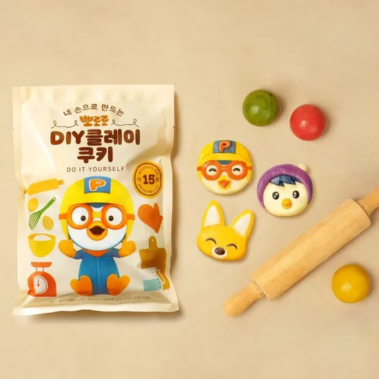 뽀로로 천연색소 DIY 클레이쿠키 과자만들기 2개