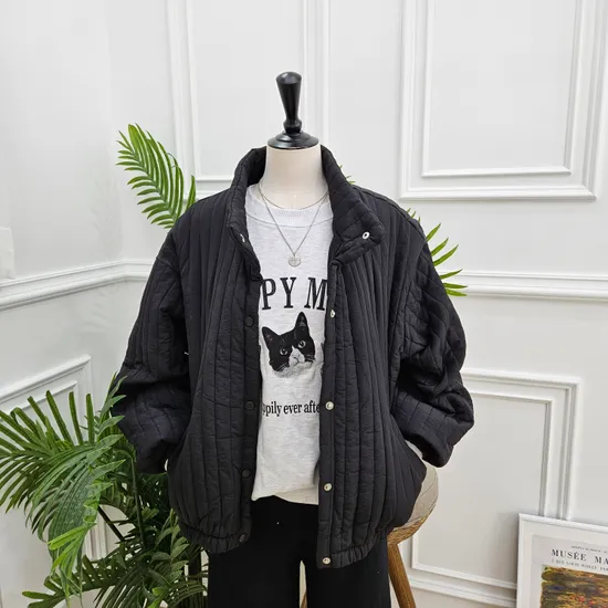 순SOON 웰론세로누빔 경량패딩점퍼