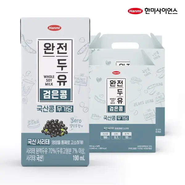 한미 검은콩 무가당 두유 190ml 32개