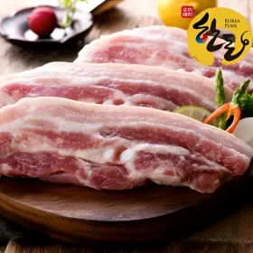 국내산 1+ 등급 한돈 구이용 생오겹살 목살 1kg