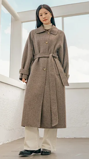 라이브 후드 벨티드 롱패딩 58,230원