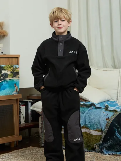 예일키즈 스냅 플리스 상하세트