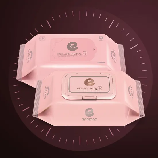 앙블랑 아기 물티슈 세이프 인디핑크 휴대용 20매 12팩