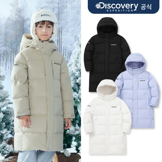디스커버리 키즈 레스터G 구스 롱패딩 160