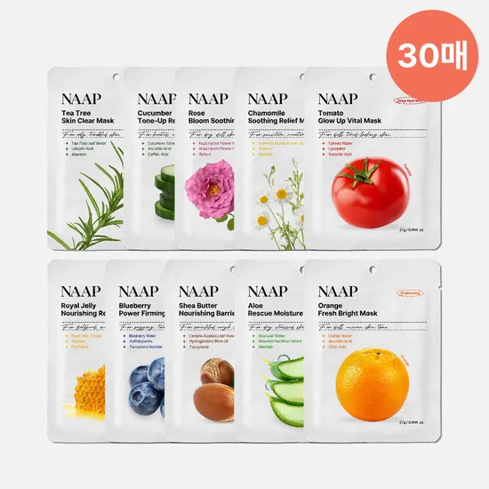 냅 마스크팩 30매 세트