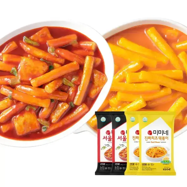 미미네 서울떡볶이 2봉 진짜치즈떡볶이 2봉