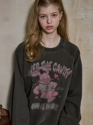 꼼파뇨 허프 홉피 레글런 피그먼트 맨투맨