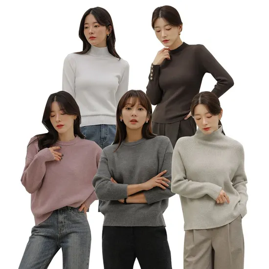 모놀로그 버튼슬릿폴라니트