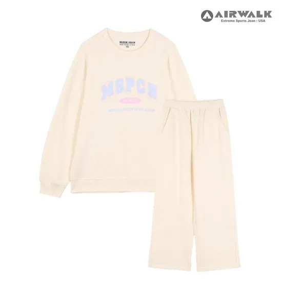 에어워크 주니어 기모 맨투맨 조거 트레이닝 셋업