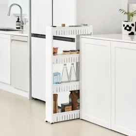 까사마루 이동식 슬림 틈새선반 2단