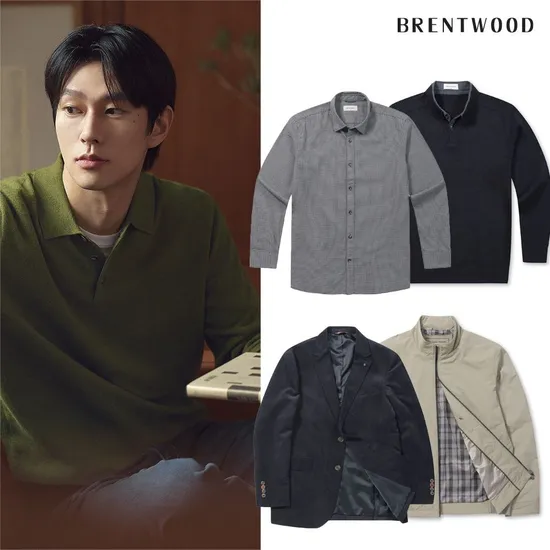 브렌우드 헌팅자켓 울블렌디드 헤링본