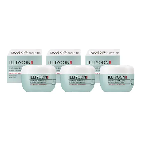일리윤 히알루론모이스춰 수분크림 100ml 3개