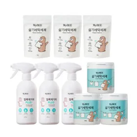 얼룩제거제 대용량 용기 2개 리필 4팩