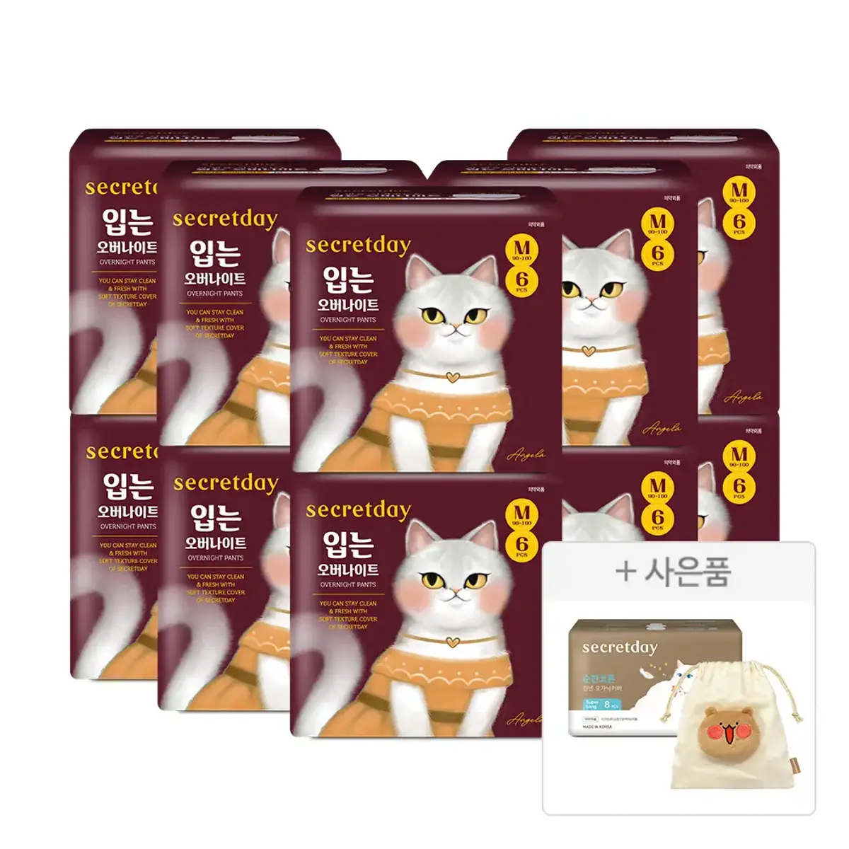 시크릿데이 입는 생리대 6P 10팩 25,920원