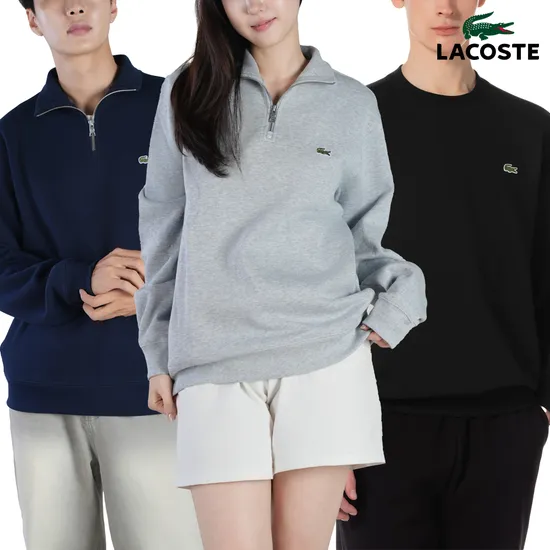 라코스테 베이직 긴팔 크루넥 스웨트셔츠