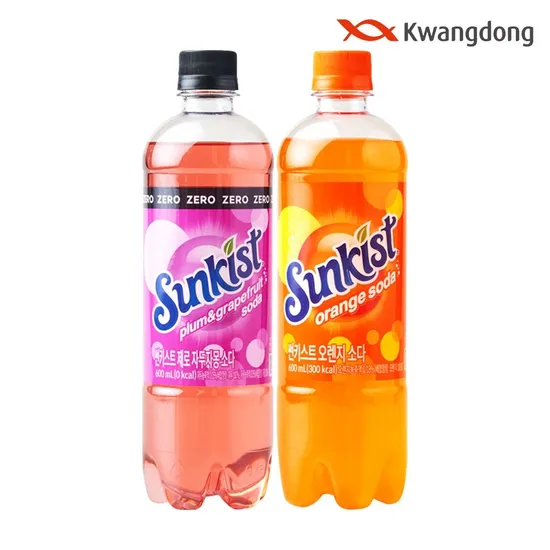 썬키스트 제로 오렌지소다 600ml 24펫
