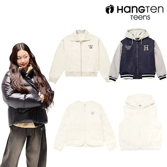 행텐주니어 남아 프리셋업 그래픽 패딩 스키점퍼