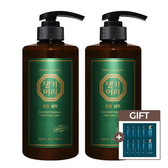 댕기머리 명품샴푸 2개 샴푸 10매 500ml