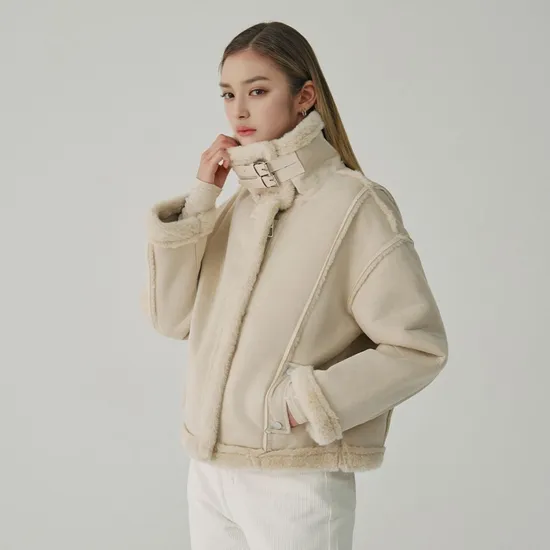 숲 퍼 라이닝 하이넥 무스탕 점퍼 55,750원