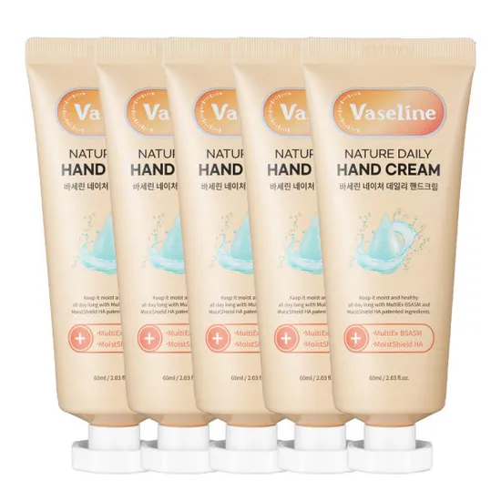 바세린 모이스처 핸드크림 60ml 5개