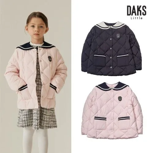 닥스키즈 니트카라 중경량 다운점퍼